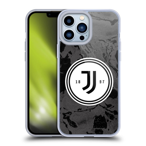 Juventus Football Club Art Monochrome Marble Logo Soft Gel Case for Apple iPhone 13 Pro Max