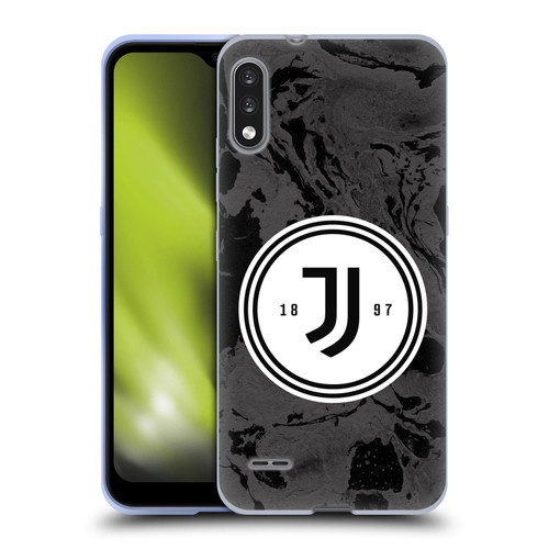 Juventus Football Club Art Monochrome Marble Logo Soft Gel Case for LG K22