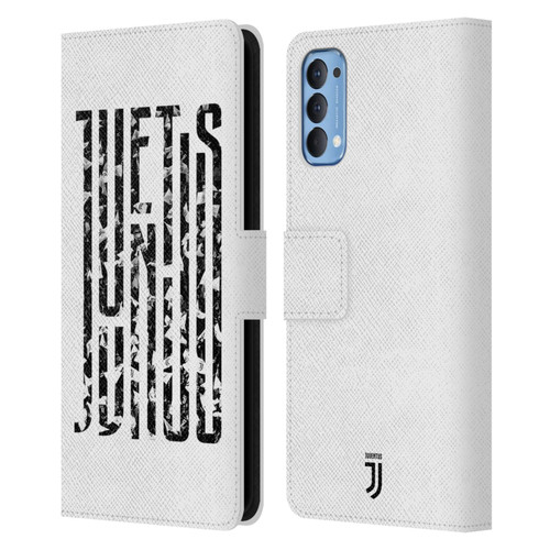 Juventus Football Club Graphic Logo  Fans Leather Book Wallet Case Cover For OPPO Reno 4 5G