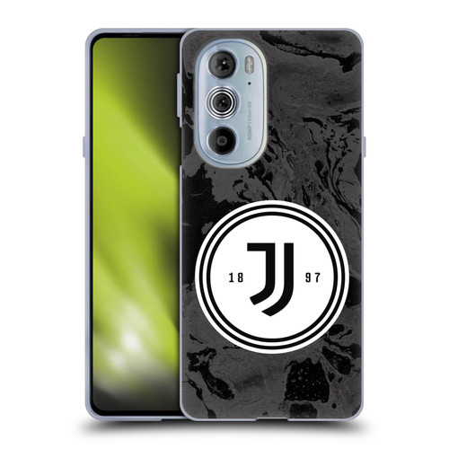 Juventus Football Club Art Monochrome Marble Logo Soft Gel Case for Motorola Edge X30