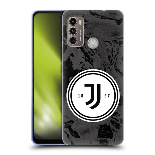 Juventus Football Club Art Monochrome Marble Logo Soft Gel Case for Motorola Moto G60 / Moto G40 Fusion