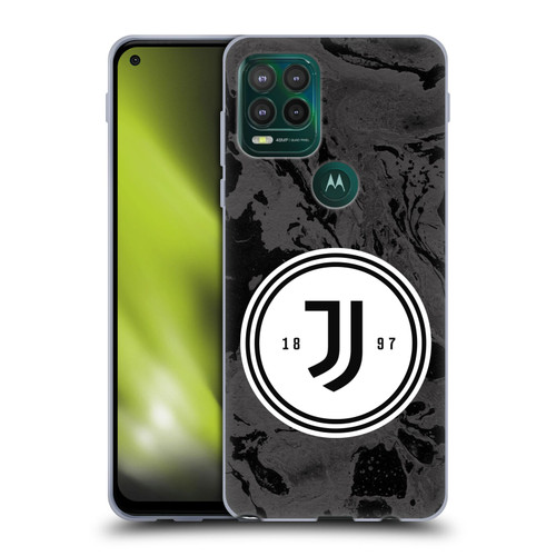 Juventus Football Club Art Monochrome Marble Logo Soft Gel Case for Motorola Moto G Stylus 5G 2021