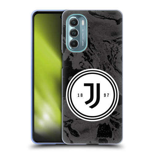 Juventus Football Club Art Monochrome Marble Logo Soft Gel Case for Motorola Moto G Stylus 5G (2022)