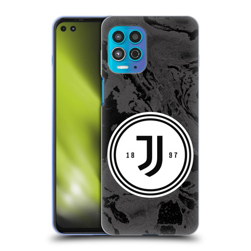 Juventus Football Club Art Monochrome Marble Logo Soft Gel Case for Motorola Moto G100