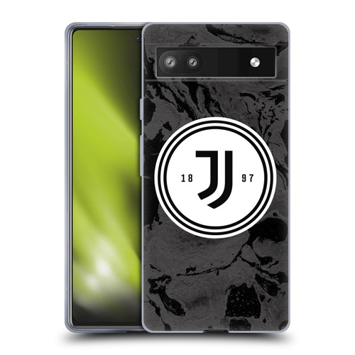 Juventus Football Club Art Monochrome Marble Logo Soft Gel Case for Google Pixel 6a