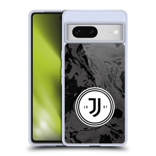 Juventus Football Club Art Monochrome Marble Logo Soft Gel Case for Google Pixel 7
