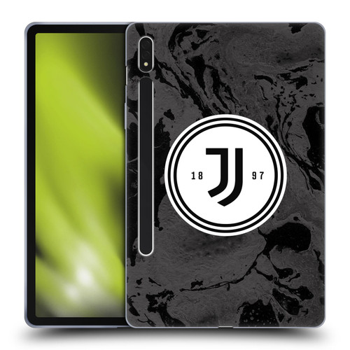 Juventus Football Club Art Monochrome Marble Logo Soft Gel Case for Samsung Galaxy Tab S8