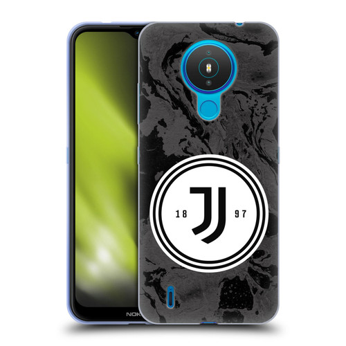 Juventus Football Club Art Monochrome Marble Logo Soft Gel Case for Nokia 1.4