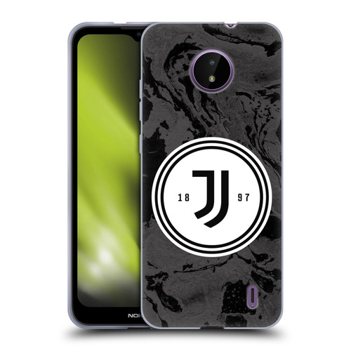 Juventus Football Club Art Monochrome Marble Logo Soft Gel Case for Nokia C10 / C20