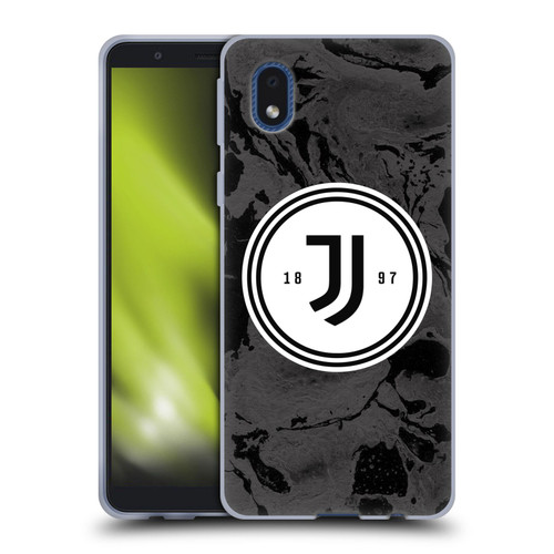 Juventus Football Club Art Monochrome Marble Logo Soft Gel Case for Samsung Galaxy A01 Core (2020)