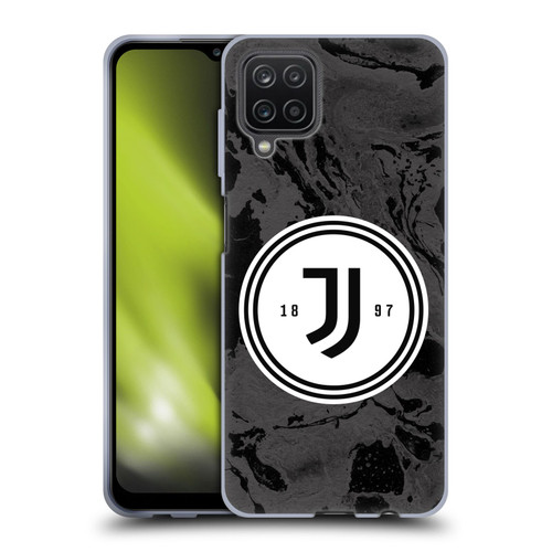 Juventus Football Club Art Monochrome Marble Logo Soft Gel Case for Samsung Galaxy A12 (2020)