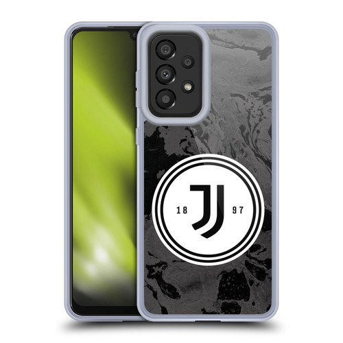Juventus Football Club Art Monochrome Marble Logo Soft Gel Case for Samsung Galaxy A33 5G (2022)