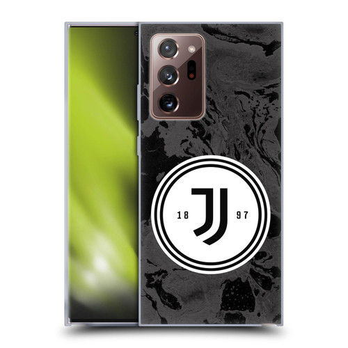 Juventus Football Club Art Monochrome Marble Logo Soft Gel Case for Samsung Galaxy Note20 Ultra / 5G