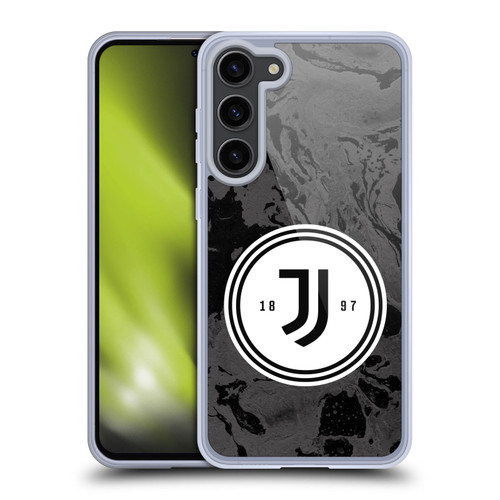 Juventus Football Club Art Monochrome Marble Logo Soft Gel Case for Samsung Galaxy S23+ 5G