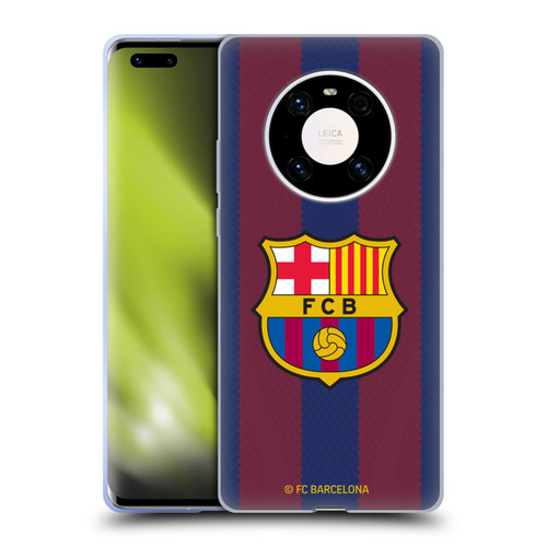 FC Barcelona 2023/24 Crest Kit Home Soft Gel Case for Huawei Mate 40 Pro 5G