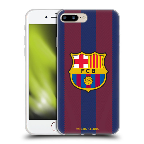 FC Barcelona 2023/24 Crest Kit Home Soft Gel Case for Apple iPhone 7 Plus / iPhone 8 Plus