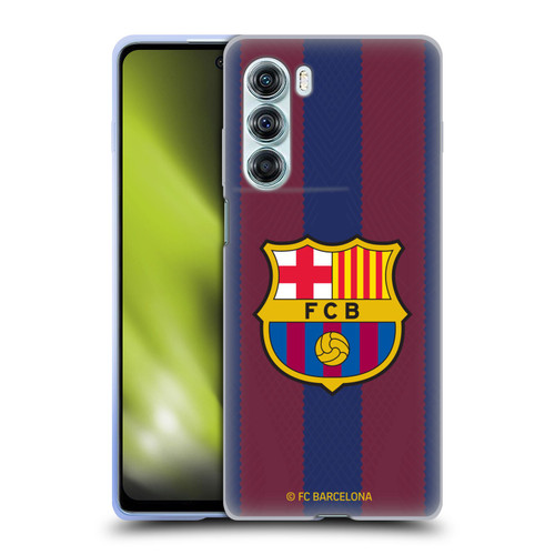 FC Barcelona 2023/24 Crest Kit Home Soft Gel Case for Motorola Edge S30 / Moto G200 5G