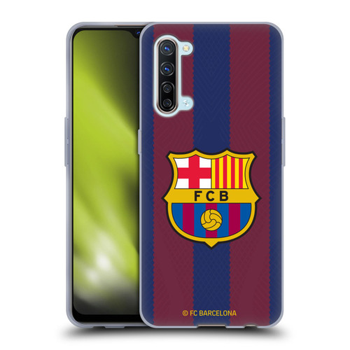 FC Barcelona 2023/24 Crest Kit Home Soft Gel Case for OPPO Find X2 Lite 5G