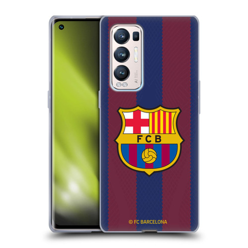 FC Barcelona 2023/24 Crest Kit Home Soft Gel Case for OPPO Find X3 Neo / Reno5 Pro+ 5G