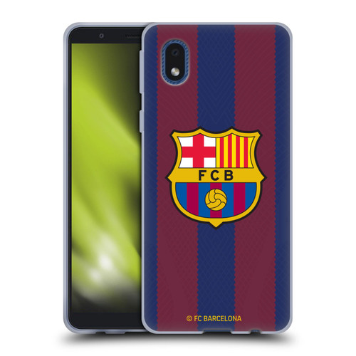 FC Barcelona 2023/24 Crest Kit Home Soft Gel Case for Samsung Galaxy A01 Core (2020)