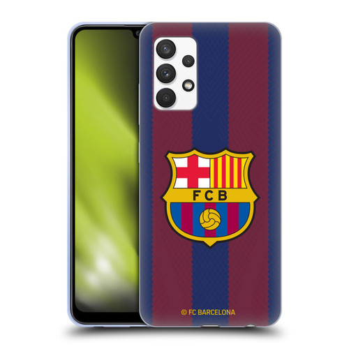 FC Barcelona 2023/24 Crest Kit Home Soft Gel Case for Samsung Galaxy A32 (2021)