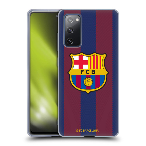 FC Barcelona 2023/24 Crest Kit Home Soft Gel Case for Samsung Galaxy S20 FE / 5G