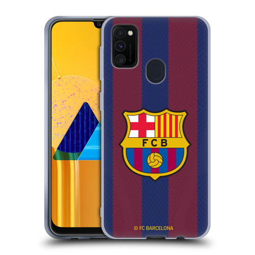 FC Barcelona 2023/24 Crest Kit Home Soft Gel Case for Samsung Galaxy M30s (2019)/M21 (2020)