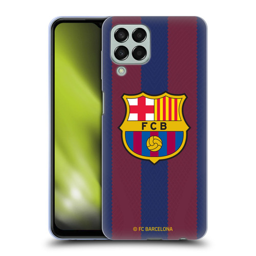 FC Barcelona 2023/24 Crest Kit Home Soft Gel Case for Samsung Galaxy M33 (2022)