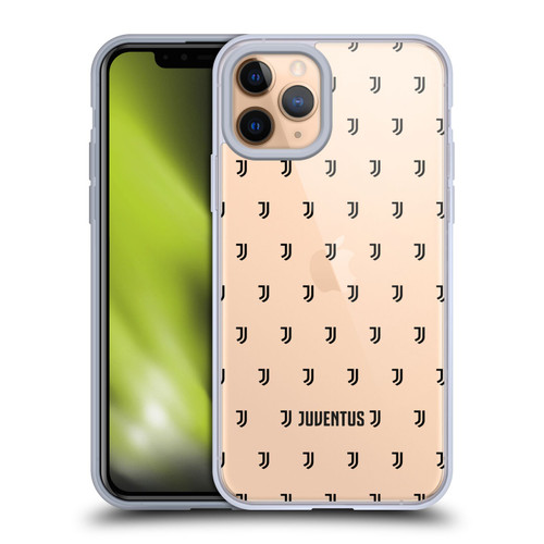 Juventus Football Club Lifestyle 2 Logomark Pattern 2 Soft Gel Case for Apple iPhone 11 Pro