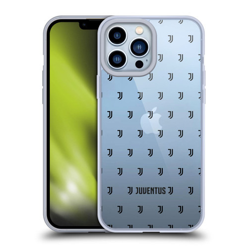 Juventus Football Club Lifestyle 2 Logomark Pattern 2 Soft Gel Case for Apple iPhone 13 Pro Max