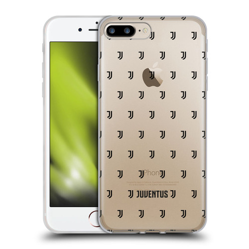 Juventus Football Club Lifestyle 2 Logomark Pattern 2 Soft Gel Case for Apple iPhone 7 Plus / iPhone 8 Plus