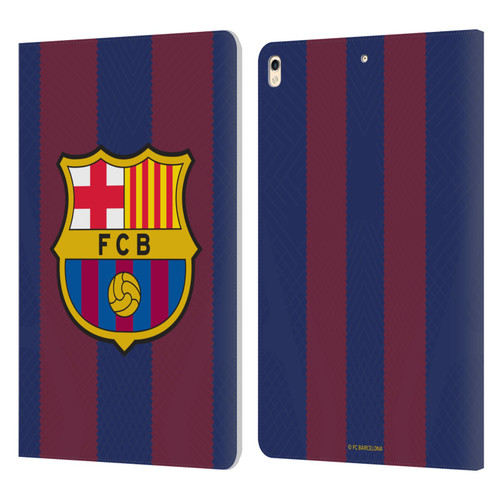 FC Barcelona 2023/24 Crest Kit Home Leather Book Wallet Case Cover For Apple iPad Pro 10.5 (2017)