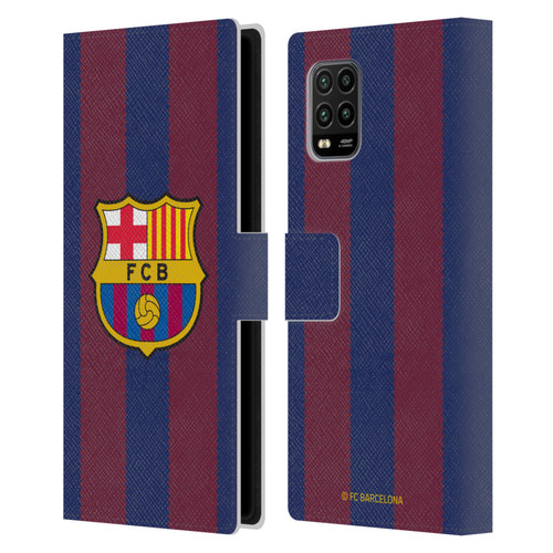 FC Barcelona 2023/24 Crest Kit Home Leather Book Wallet Case Cover For Xiaomi Mi 10 Lite 5G