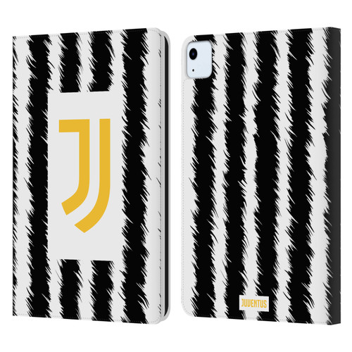 Juventus Football Club 2023/24 Match Kit Home Leather Book Wallet Case Cover For Apple iPad Air 11 2020/2022/2024