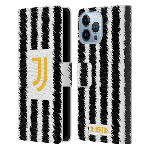 Juventus Football Club 2023/24 Match Kit Home Leather Book Wallet Case Cover For Apple iPhone 13 Pro Max