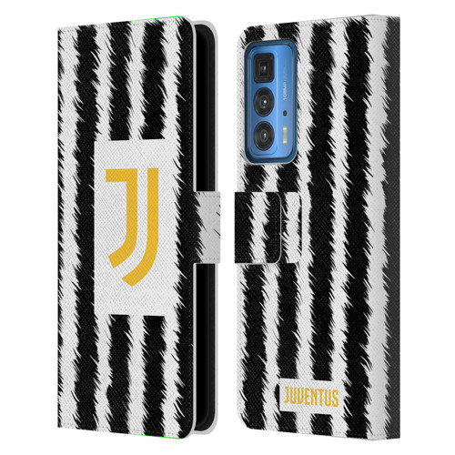 Juventus Football Club 2023/24 Match Kit Home Leather Book Wallet Case Cover For Motorola Edge (2022)