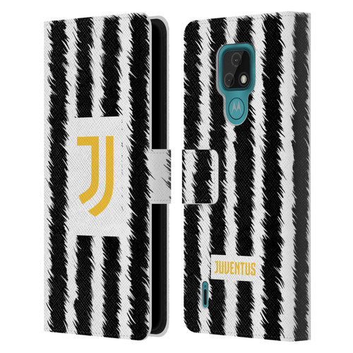 Juventus Football Club 2023/24 Match Kit Home Leather Book Wallet Case Cover For Motorola Moto E7