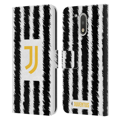 Juventus Football Club 2023/24 Match Kit Home Leather Book Wallet Case Cover For Motorola Moto G41