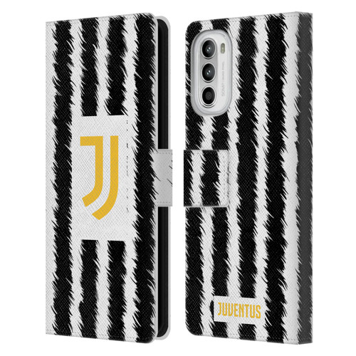 Juventus Football Club 2023/24 Match Kit Home Leather Book Wallet Case Cover For Motorola Moto G52