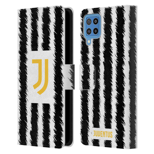 Juventus Football Club 2023/24 Match Kit Home Leather Book Wallet Case Cover For Samsung Galaxy F22 (2021)