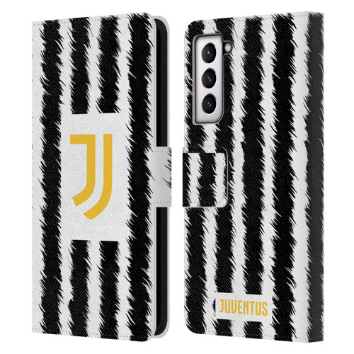 Juventus Football Club 2023/24 Match Kit Home Leather Book Wallet Case Cover For Samsung Galaxy S21 5G