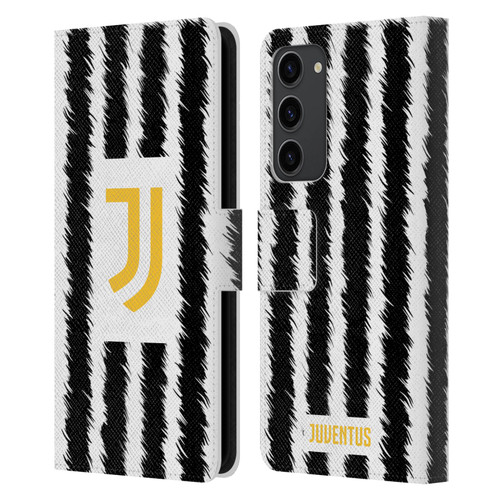 Juventus Football Club 2023/24 Match Kit Home Leather Book Wallet Case Cover For Samsung Galaxy S23+ 5G