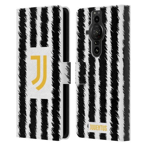 Juventus Football Club 2023/24 Match Kit Home Leather Book Wallet Case Cover For Sony Xperia Pro-I