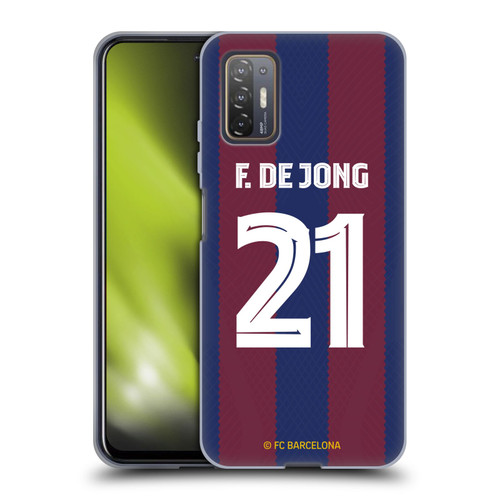 FC Barcelona 2023/24 Players Home Kit Frenkie de Jong Soft Gel Case for HTC Desire 21 Pro 5G