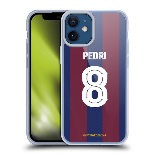 FC Barcelona 2023/24 Players Home Kit Pedri Soft Gel Case for Apple iPhone 12 Mini