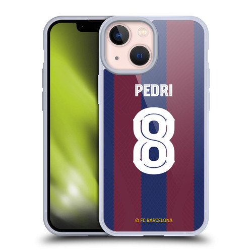 FC Barcelona 2023/24 Players Home Kit Pedri Soft Gel Case for Apple iPhone 13 Mini