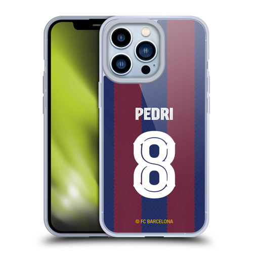 FC Barcelona 2023/24 Players Home Kit Pedri Soft Gel Case for Apple iPhone 13 Pro