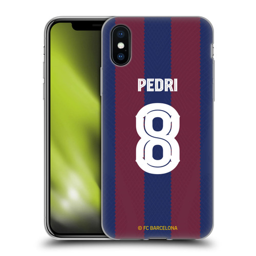 FC Barcelona 2023/24 Players Home Kit Pedri Soft Gel Case for Apple iPhone X / iPhone XS