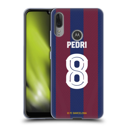 FC Barcelona 2023/24 Players Home Kit Pedri Soft Gel Case for Motorola Moto E6 Plus