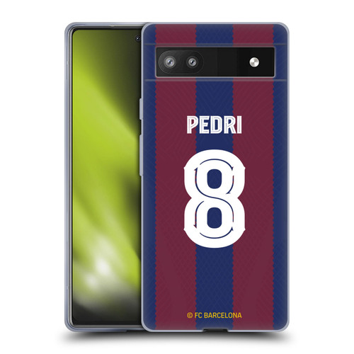 FC Barcelona 2023/24 Players Home Kit Pedri Soft Gel Case for Google Pixel 6a